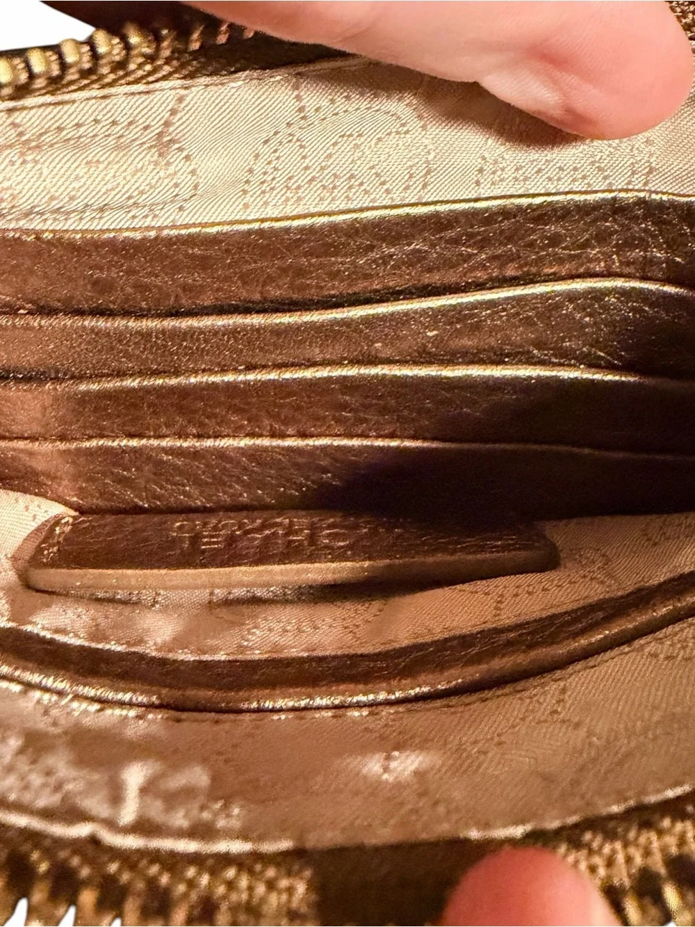Michael Kors sparkling gold